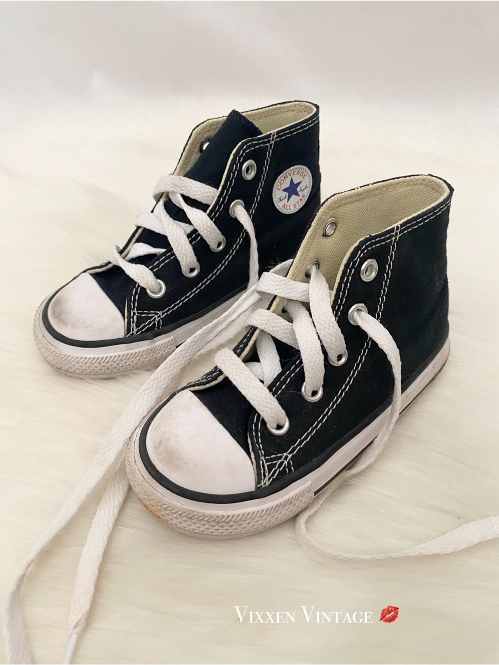 CONVERSE ‘KID’S CHUCK TAYLOR ALL STAR CANVAS HIGH TOP SHOE’ IN BLACK